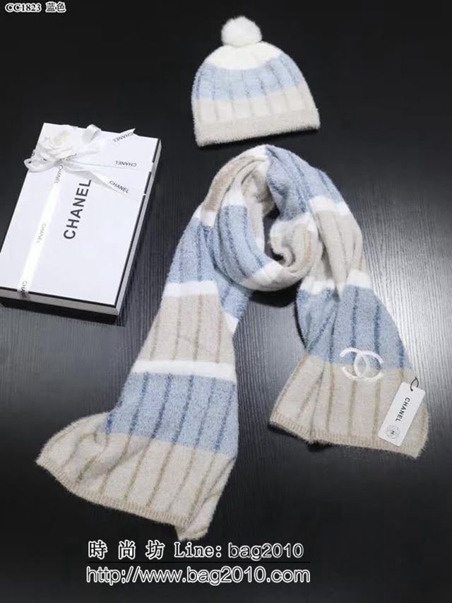 CHANEL香奈兒國外訂單 冬季新款羊絨馬海毛長款圍巾 LLWJ6832